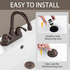 Fransiton 2 Pack Bathroom Sink Stopper, 1.1-1.77 Inch Basin Pop Up Sink Drain - Image 3