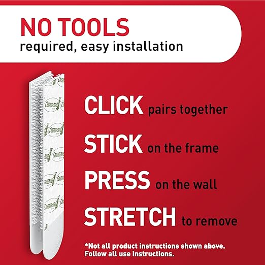 Command 15 lb Large Picture Hanging Strips 14 Pairs, Damage-Free Hanging - Image 6