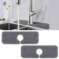 PoYang 2 Pack Faucet Mat for Kitchen Sink Splash Guard Short: Super Absorbent by PoYang