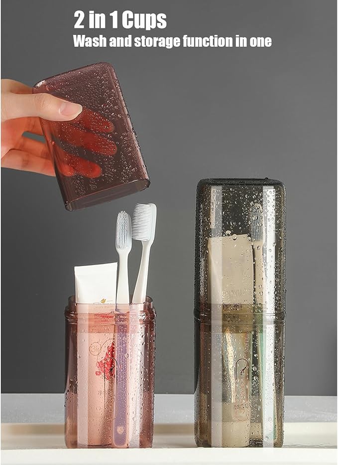 Toothbrush Cup Toothbrush Travel Case, Travel Toothbrush Holder Case - Image 3