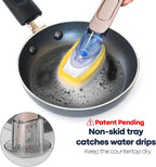 Dish Brush with Soap Dispenser Storage Set with 2 PCS Brush Refills & Holder - Image 3