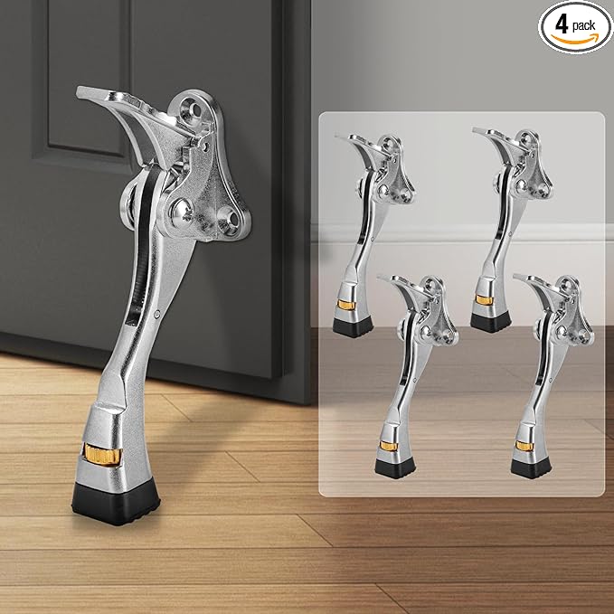 GoldPig Door Stoppers, 4 Packs Kickdown Door Stop by GoldPig