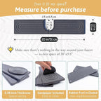 20 Inch Small Faucet Mat for Kitchen Island Sink, Instant Dry Sink Protector - Image 2