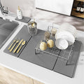 2PCS Stone Drying Mat for Kitchen Counter, Large Stone Dish Drying Mat by IMGROSE