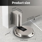 3 Pack Windproof Door Stoppers Adjustable Bottom of Door Holder No Drilling - Image 2