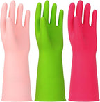3 Pairs Rubber Cleaning Gloves Latex Free Dishwashing Gloves by THEOFFICIALHINSOCHA
