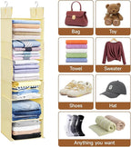 Posprica Interchangeable Hanging Closet Organizer – 6 Slim Tiers or 3 Spacious - Image 6