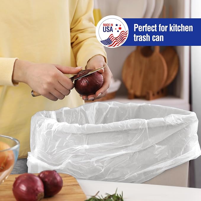 Delxo 30-33 Gallon Clear Trash Bags, Durable & Puncture-Resistant Plastic - Image 6