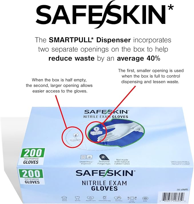 SAFESKIN Nitrile Exam Gloves Disposable - Image 7