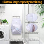 Hanging Collapsible Breathable Mesh Laundry Hamper, 24 x 14.2 x 7.5 in - Image 6
