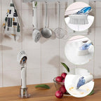 RIMAY Dish Brush with Soap Dispenser Storage Set, Soap Dispensing Dish Brush - Image 7