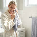 4PCS Gray Microfiber Hand Towels - Image 5