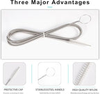 CiaraQ Bottle Cleaning Brushes, 8 Inch Nylon Tube Brush Set & A Flexible Long - Image 2