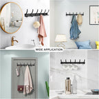 Coat Rack Wall Mounted, 6 Coat Hooks - Image 4