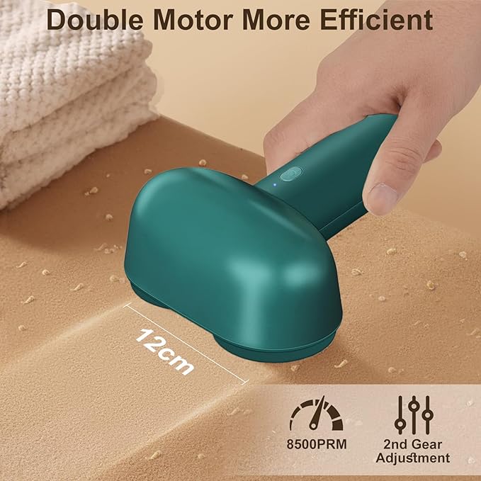 Fabric Shaver, Handzee Electric Lint Shaver, Dual Motor Sweater Shaver - Image 4