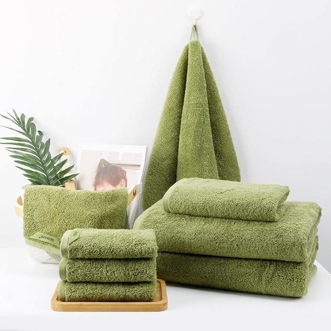 SEMAXE 12-Piece Family Bathroom Towel Set - Image 9
