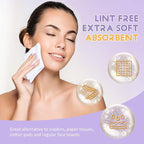 100 Count Disposable Face Towels Ultra Soft Hand Washcloth Lint-Free Dry Wipes - Image 4