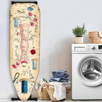 Nuxovilar Vintage Sewing and Floral Pattern Ironing Board Cover, 18×49 inch - Image 3