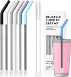 20 oz Straight Metal Straws by AccessoriesForWaterBottle