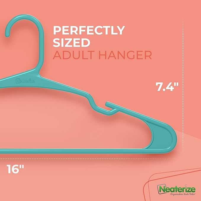 NEATERIZE Clothes Hangers Plastic 100 Pack - Image 2