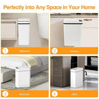 Bathroom Trash Can with Lid 2.6 Gallon Automatic Touchless Trash Cans Small - Image 6