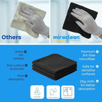 Microfiber Cleaning Cloth Black 12 Pack Premium Microfiber Towels - Image 7