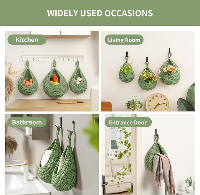 Boho Wall Hanging Fruit Baskets - Image 6