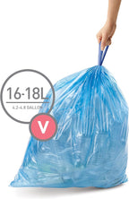 simplehuman Code V 60 Count, Genuine Custom Fit Liners, Drawstring Trash Bags - Image 2