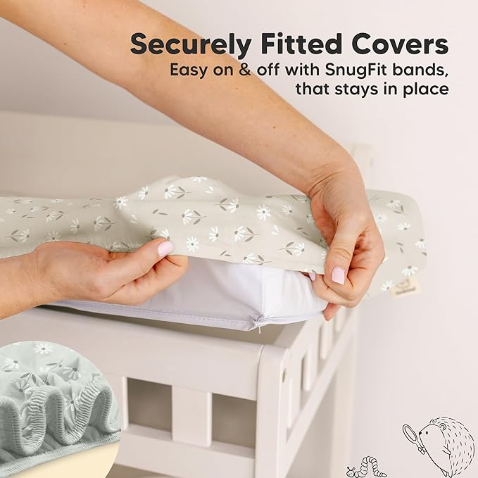 2-Pack Baby Changing Pad Cover for Girl, Boy - Image 5