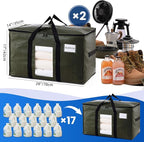 TAILI 2 Pack Green Extra Large Storage Bags, Heavy Duty Totes - Image 6