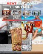 6QT Clear Food Storage Containers: 2 PCS NSF Food Storage Containers - Image 3