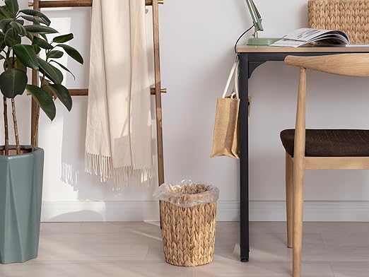 StorageWorks Wicker Waste Basket, Small Trash Can - Image 7