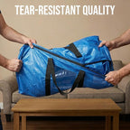 TAILI Extra Large Moving Bags, 2 Pack Blue Heavy Duty Totes - Image 7