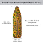 Sunflower Ironing Board Cover, Heavy Duty Padded Standard Size, Resist - Image 5