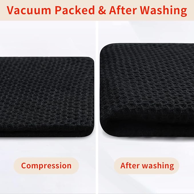 Homaxy 100% Cotton Waffle Weave Kitchen Dish Towels, Ultra Soft Absorbent Quick - Image 7