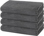 KinHwa Microfiber Hand Towels for Bathroom Soft and Absorbent Face Towels Grey by KinHwa