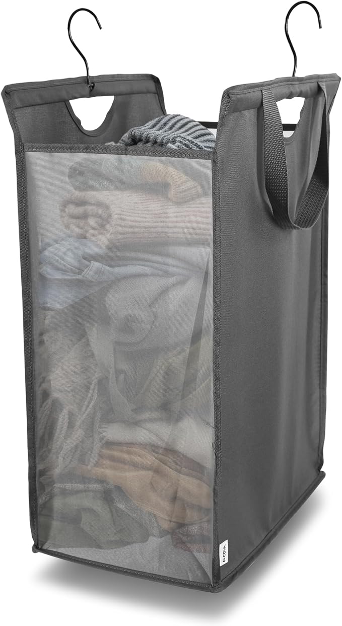 ALCOVA Hanging Laundry Hamper, Space-Saving Mesh Hanging Laundry Bag by ALCOVA