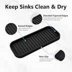 Silicone Sponge Holder Kitchen Sink Organizer Tray Dish Caddy Soap Dispenser - Image 5