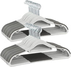 Finnhomy Bar Design Heavy Duty 50 Pack Plastic Hangers, Clothes Hangers by Finnhomy