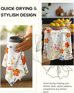 Flour Sack Kitchen Towels Set of 2-18x26 Cotton Dish Towels - Image 4