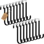 16 Pack Over The Door Hooks, Door Hanger Hook, Towel Hooks by Optish