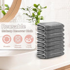 Nugilla Makeup Remover Cloths, 8 Packs Makeup Remover Towels Reusable Face Wash - Image 5
