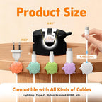 8 Pack Rotatable Cable Clips, Cord Organizer Spring Clip Cord Holder - Image 4