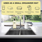 Faucet Mat for Kitchen Sink – Adjustable Silicone Sink Splash Guard - Image 4