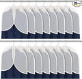 25 Pcs Shoulder Covers for Hanging Clothes, 24 x 17 Inch Plastic Garment Cover by Unknown