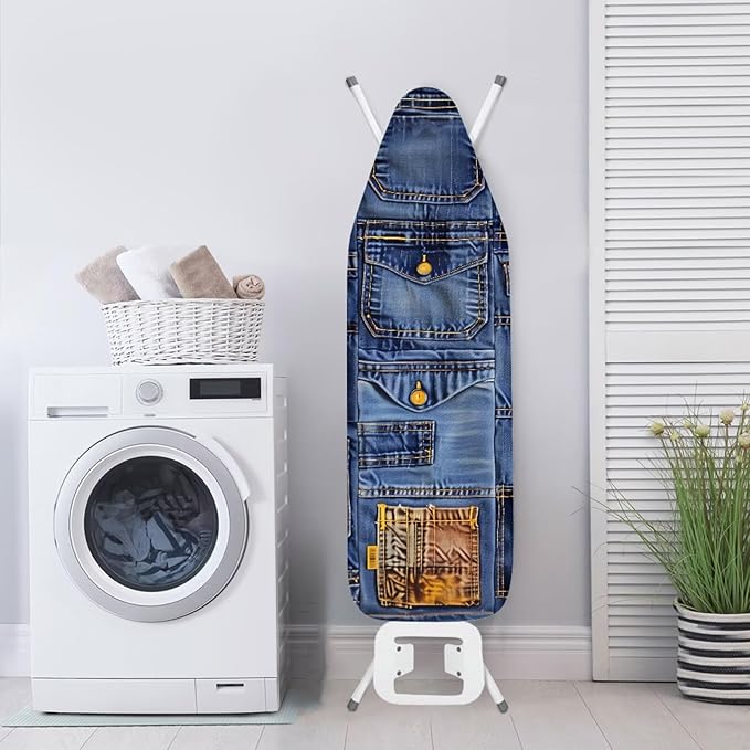 Jeans Pattern Ironing Board Cover Resist Scorching Extra Wide Ironing Board - Image 3