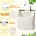Chumia 6 Pack Wall Hanging Storage Basket Bathroom Closet Hanging Storage Bag - Image 4