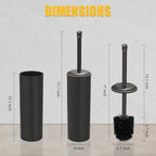BESy Toilet Brush and Holder, Toilet Cleaner Bowl Set - Image 9