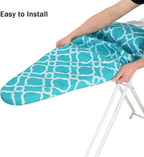 Ironing Board Cover and Pad Standard Size 15" x 54", 3 Pairs of Hook and Loop - Image 5