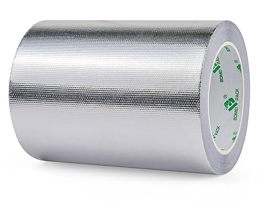 BOMEI PACK Adhesive Aluminum Foil Heat Shield Tape 1 Pack 6inch x 66ft by BOMEIPACK